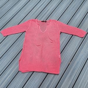 M Coral Crotched loose knit sweater